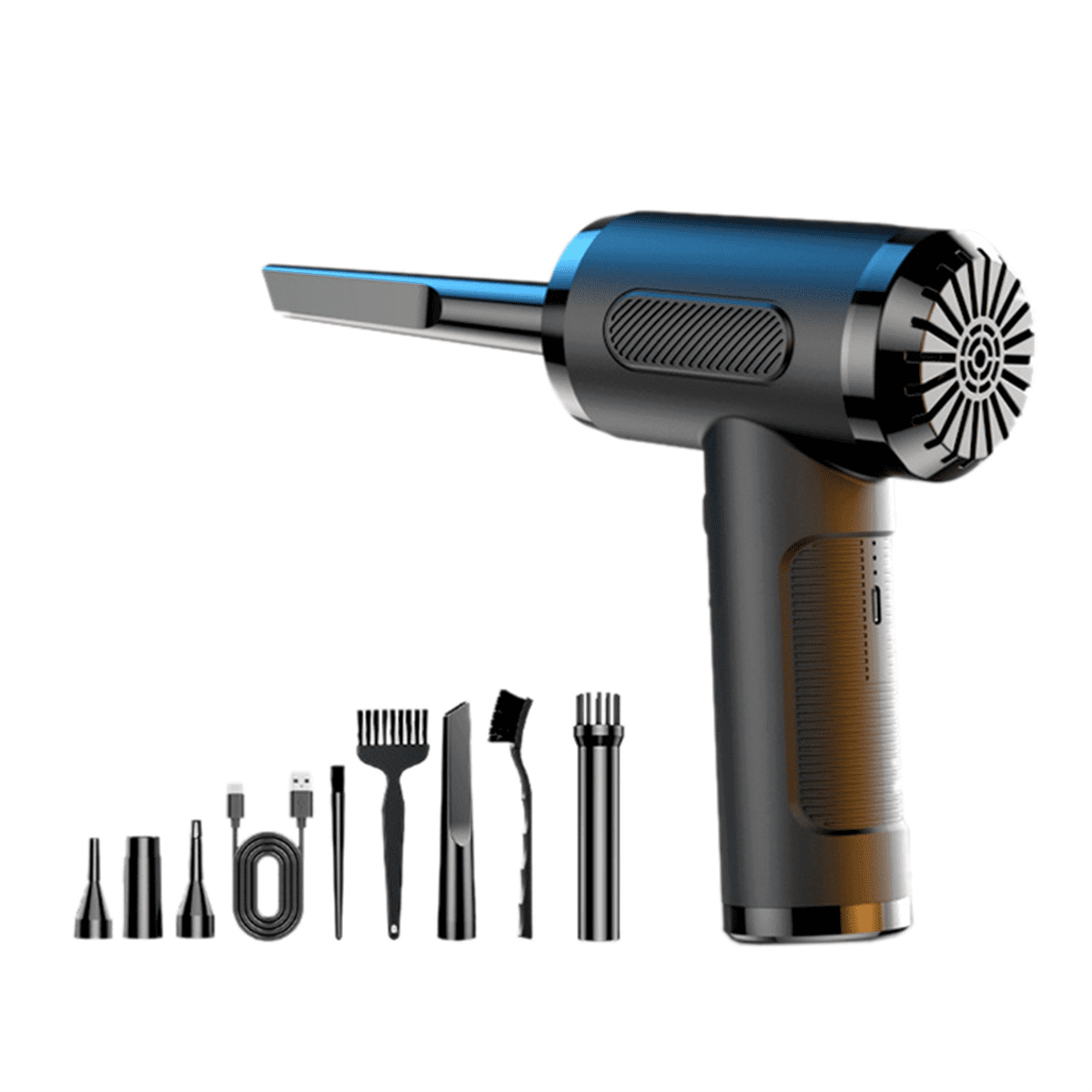 Compressed Air Duster for Cleaning, Rechargeable Portable Cleaning Kit, 3 Speeds Small Electric Cordless Air Blower