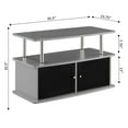 thumbnail image 3 of Convenience Concepts Designs2Go TV Stand with 2 Storage Cabinets and Shelf for TVs up to 40", Gray, 3 of 4