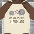 thumbnail image 4 of Inktastic My Godmother Loves Me Boys or Girls Long Sleeve Baby Bodysuit, 4 of 5