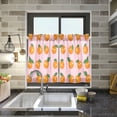 thumbnail image 4 of Yayeee Kitchen Curtains Tier Pair Light Filtering 27"x24" Rod Pocket Short Cafe Window Panel, Cute Oranges, 4 of 7
