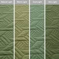 thumbnail image 7 of Full/Queen Quilt Set 3 Pieces, Lightweight Olive Green Bedspread-90''x98'', Soft Microfiber Summer Quilt/Coverlet, Luxurious Warm Bedding Sets for All Seasons (Includes 1 Quilt, 2 Shams), 7 of 7