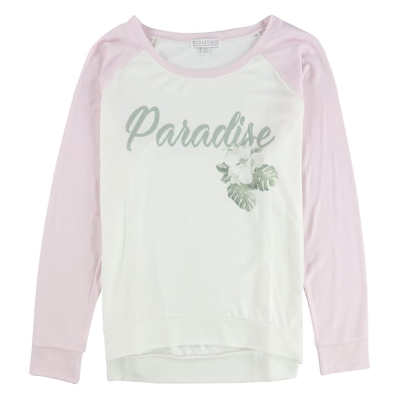 P.J. Salvage Womens Paradise Pajama Sweater, White, Medium