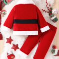 thumbnail image 5 of OJSFQUFP 3Pcs Children's Christmas Fall and Winter Thick Long Sleeved Long Pants Santa Dress Up Three Piece Children's Clothing Boys Suit, 5 of 7