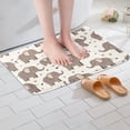 thumbnail image 5 of Heart Bathroom Rug 16 x 24 Inch Elephant Bath Mat with Cute Cartoon Animal Pattern Grey Non Slip Decor, 5 of 6