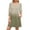 Beige, variant on IVEYRTF Womens Summer Casual V Neck Button Down Dress Long Sleeve Comfortable Daily Wear Solid Color Loose Mini Dresses for Spring Fall(Green,XL)