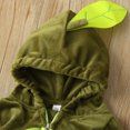 thumbnail image 4 of Baby Girl Boy Halloween Clothess Velvet Long Sleeve Hooded Avocado Bodysuit Jumpsuit Romper Halloween Outfit, 4 of 7