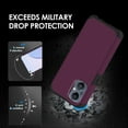thumbnail image 4 of For OnePlus Nord N20 5G Tough Strong Slim Dual-Layer ShockProof Hybrid Case Cover - Magenta Purple, 4 of 5