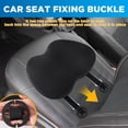 thumbnail image 5 of QUTOOL Car Seat Cushion, Memory Foam Wedge Booster Seat Cushion for Better Driving Visibility, 2-in-1 Seat & Lumbar Support, Non-Slip Breathable Cushion for Car, Truck, SUV & Office Chair, Black, 5 of 9