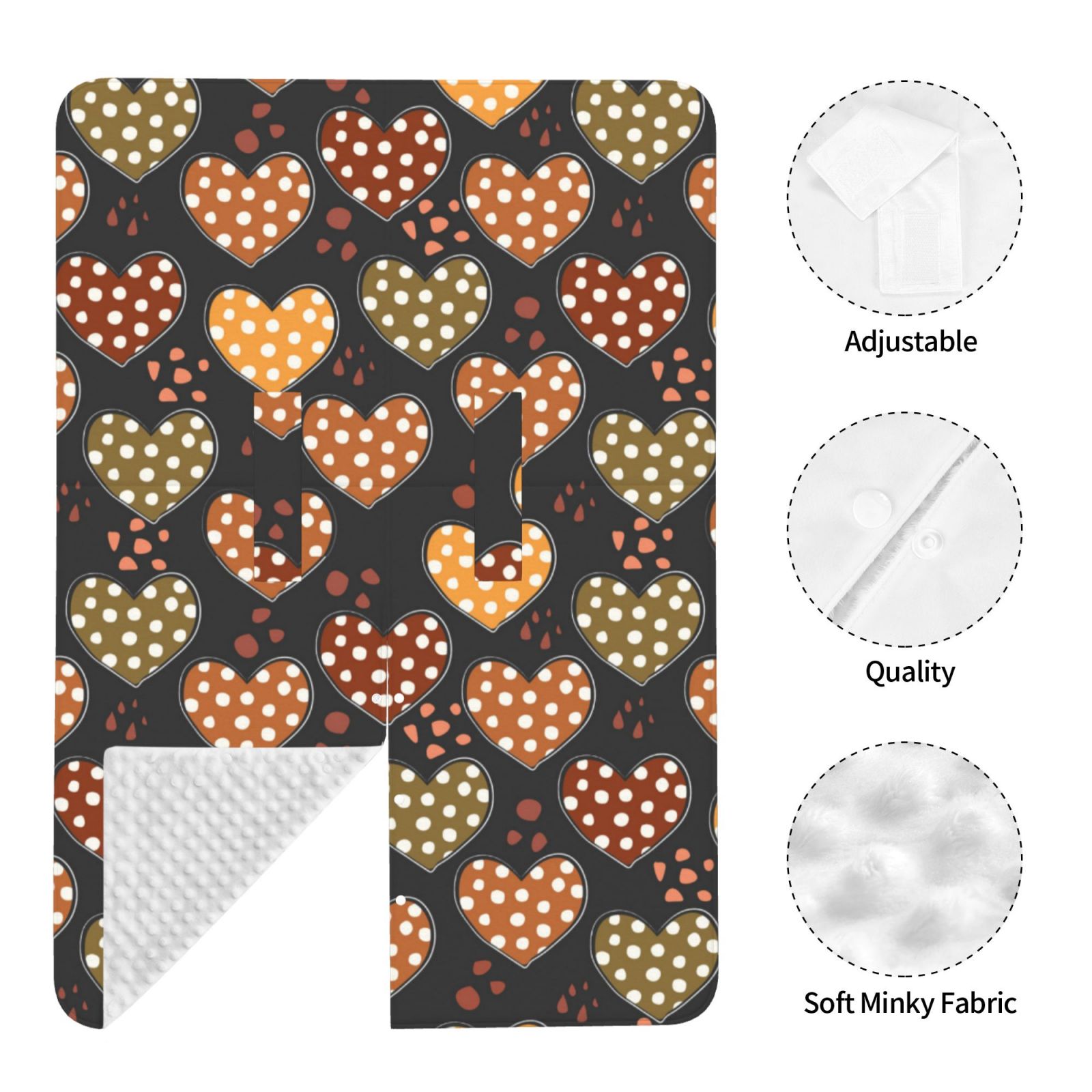 Naloa Heart Baby Car Seat Cover, Breathable Baby Carrier Cover, Multiuse Baby Carrier Cover & Nursing Breastfeeding Cover
