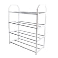 thumbnail image 4 of Mosiee Simple Shoe Rack Metal Shoe Shelf Footwear Rack Living Room Space Saving Organizer Stand Holder Black Shoe Shelf, 4 of 8