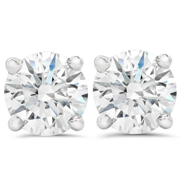 Clous en Diamant de Laboratoire 1,50 Ct en Or Blanc 14 K à Vis
