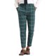 thumbnail image 1 of Pantalones Tapered a Cuadros INSPIRE CHIC para Hombre, Pantalones Formales de Cierre Plano Verde 30, 1 of 6