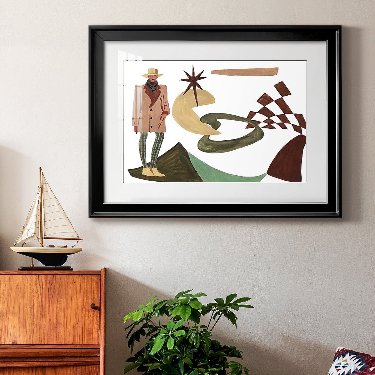 Vintage Vibes IV Premium Framed Print - Ready to Hang