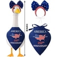 thumbnail image 3 of 2026 New 4th of July Porch Goose Outfits Set for 23'' Lawn Goose Clothes Patriotic Yard Goose Costume for 250th Anniversary America Independence US Memorial Day Goose Outfit 1SET, 3 of 6