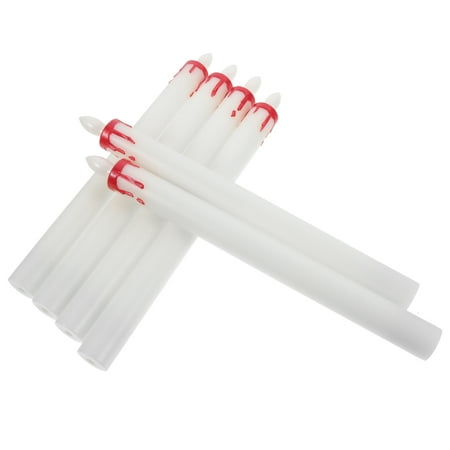 

Battery Candle Centerpiece Electronic Floating Candles Halloween Décor Chritmas Decor Wedding Plastic White 6 Pcs