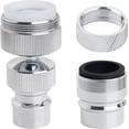 thumbnail image 1 of 2 Pack Dishwasher Faucet Adapter - One With Swivel Ball Joint And The Other With, 1 of 5