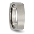 thumbnail image 4 of Bague Carrée en Titane 6mm Mariage Fantaisie, 4 of 10