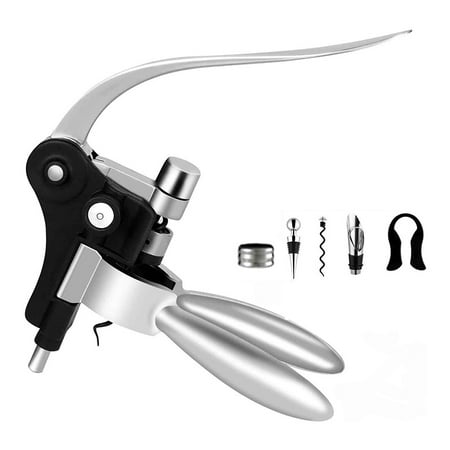 

Upgraded Rabbit Wine Opener Corkscrew Set-Wine Gifts Kit with Foil Cutter Wine Stopper and Extra Spiral