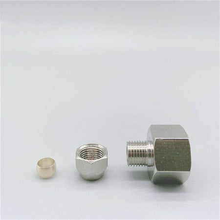 

10pcs Ring Lock Oil Tube Compression Ferrule Tube Compression Fitting Connector Tube 4-12mm Female Thread 1/8 1/4 3/8 1/2 BSP -------- Leak Free Connections