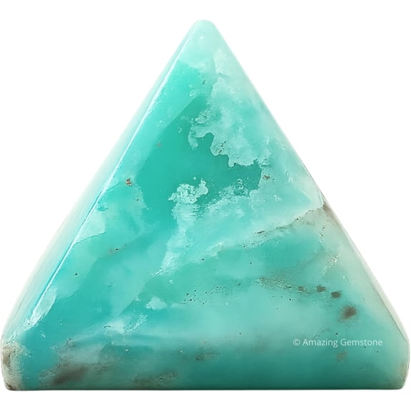 Caribbean Calcite Pyramid Crystal Healing Stones - 1" Inch