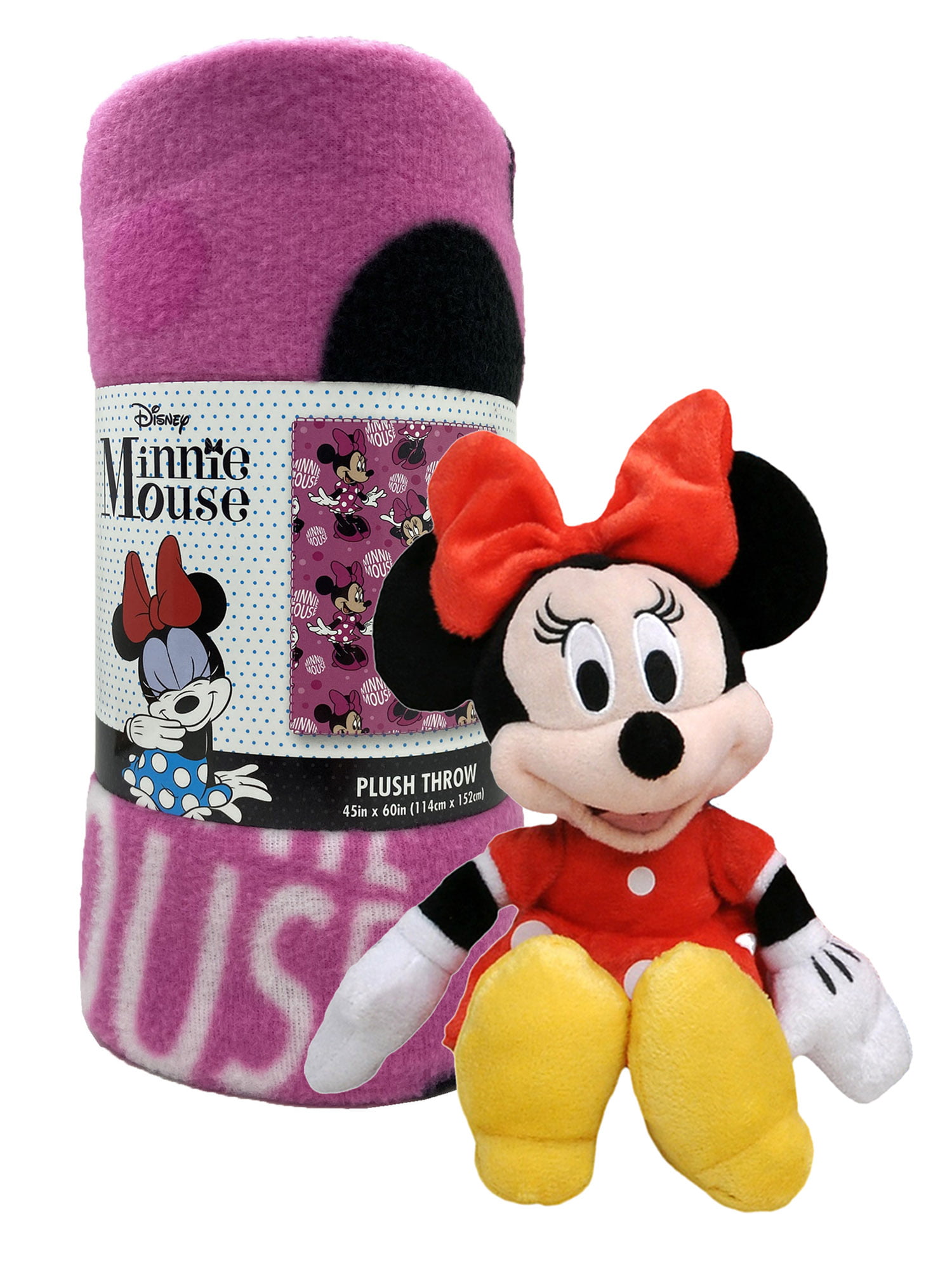 Soft Touch Polar Fleece Blanket,Official Licenced Minnie & Mickey Mouse Blanket 
