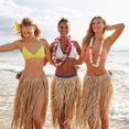 thumbnail image 4 of Faldas de hierba hawaianas de 30/40/60/80 cm, fibras plásticas para playa, falda hula, suministros para fiestas hawaianas, cumpleaños, disfraces tropicales, 4 of 5