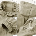 thumbnail image 6 of KeShDi Jacket for Men Hooded Long Sleeve Zip Up Casual Coat with Pockets and Belt Loose Fit Khaki 3X, 6 of 8