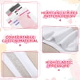 thumbnail image 5 of Bocaoying 12 Pairs Girl Crew Athletic Socks, Cotton Socks with Retro Stripes Flower Cartoon Patterns for Kids Running Sport Indoor Outdoor, Aged, 5 of 7
