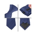 thumbnail image 3 of INSPIRE CHIC Men's Tie Zipper Adjustable Neck Tie for Casual Formal Navy Blue -2, 3 of 4