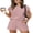 Purple Pink Stripe, variant on Wiholl Womens Short Sets Two Piece Short Sets for Women Cap Sleeve lounge Black Short sets with Pocket