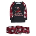 thumbnail image 1 of LSLJS Christmas Pajamas Pyjamas de Noël Assortis pour la Famille, Ensemble Assorti pour la Famille, Pyjamas de Noël pour la Famille, Ensemble Haut à Carreaux Rouges et Pantalons Longs, Ensembles de Vêtements de Nuit pour les Fêtes de Noël, 1 of 3