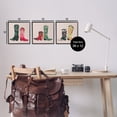 thumbnail image 4 of Stupell Industries Trendy Cowgirl Boots Beauty & Fashion Painting Black Framed Art Print Wall Art, 12 x 12, Set of 3, 4 of 10