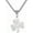 silver, variant on Irish Shamrock Necklace Celtic Trinity Knot Pendant Necklace Three Leaf Clover Celtic Jewelry Good Luck Clover Charm St. Patrick's Day Accessory for Women