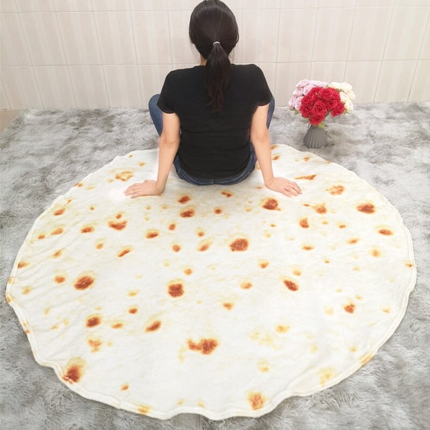 Manta de Tortilla de maíz, colcha de felpa a cuadros, manta suave para cama, sofá, Burrito, Koce