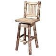 thumbnail image 4 of Glacier Country Collection Barstool w/ Back & Swivel, 4 of 5