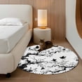 thumbnail image 2 of Round Rugs 3Ft, Chinese Painting Round Area Rug Washable Indoor Throw Carpet, Traditional Culture Cool Bird Tree Branch Small Non Slip Circle Rug for Bedroom Living Room Home Decor Aesthetic, 2 of 8