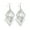 Silver, variant on Grandest Birch Matte Hollow Double Layer Jewelry Rhombus Long Dangle Hook Earrings Alloy Silver
