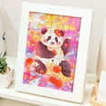 thumbnail image 5 of Hometravel Panda Pattern Jigsaw Puzzle, 108 Piece Adult Puzzle with Cute Design, Challenging Family Activity for Home, Gift, Frame Included for Display, Relaxation, 5 of 7
