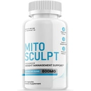 (1 Pack) Mito Sculpt - Keto Weight Loss Formula - Energy & Focus Boosting Dietary Supplements for Weight Management & Metabolism - Advanced Fat Burn Raspberry Ketones Pills - 60 Capsules