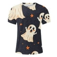 thumbnail image 3 of Men's Halloween Printed Round Neck Short Sleeved Blouses Oversize Basic Slim Fit T-shirt, 3 of 4