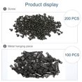 thumbnail image 4 of Kit de perchas para cuadros que incluye 100 perchas para colgar marcos de cuadros con dientes de sierra con doble orificio y 200 tornillos para colgar pinturas de relojes, ilustraciones, ganchos para, 4 of 5