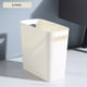 thumbnail image 5 of Matsuzay Cubo de basura de plástico sin tapa Papelera Contenedor de basura Organizadores al aire libre Artículos diversos para el baño Cubo Suministros de limpieza para el hogar Blanco, 5 of 6