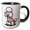 Black/White, variant on 3drose, Funny Cute Cool White Poodle Dog Wearing Colorful Sweater Graffiti, 11oz Mug