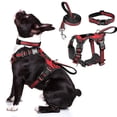 thumbnail image 1 of Conjunto de arnés, collar y correa para mascotas WINSEE Reflective Red M, 1 of 7