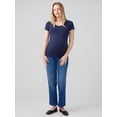 thumbnail image 6 of Ingrid & Isabel For Every Belly Women’s Maternity Fitted Scoop Tee, Sizes S-XXL, 6 of 10