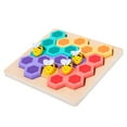 thumbnail image 2 of Juegos de rompecabezas de madera, rompecabezas de clasificación de colores , juguete de habilidad fina, aprendizaje temprano para niños, 2 of 9