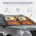 thumbnail image 4 of Balery 2 Piece Beautiful African Woman Car Windshield Sun Shade|Foldable Front Windshield Shade for Car Front Window for Most Sedans SUV Truck-Large, 4 of 7