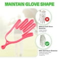 thumbnail image 4 of Uxcell Golf Gloves Stretcher, Plastic Keeper Support Rack Holder Dryer Hanger Frame with Hanging Hooks Pink, 4 of 7