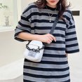 thumbnail image 4 of Bolso bandolera de lona versátil para mujer mini bolso cruzado bolso elegante para chica, 4 of 9