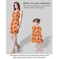 thumbnail image 5 of Soimoi Watercolor Fruit Printed, Japan Crepe SatinFabric, by The Yard 54 Inch Wide, Decorative Sewing Fabric for Dresses Kimonos Gowns, Yellow & Orange, 5 of 5